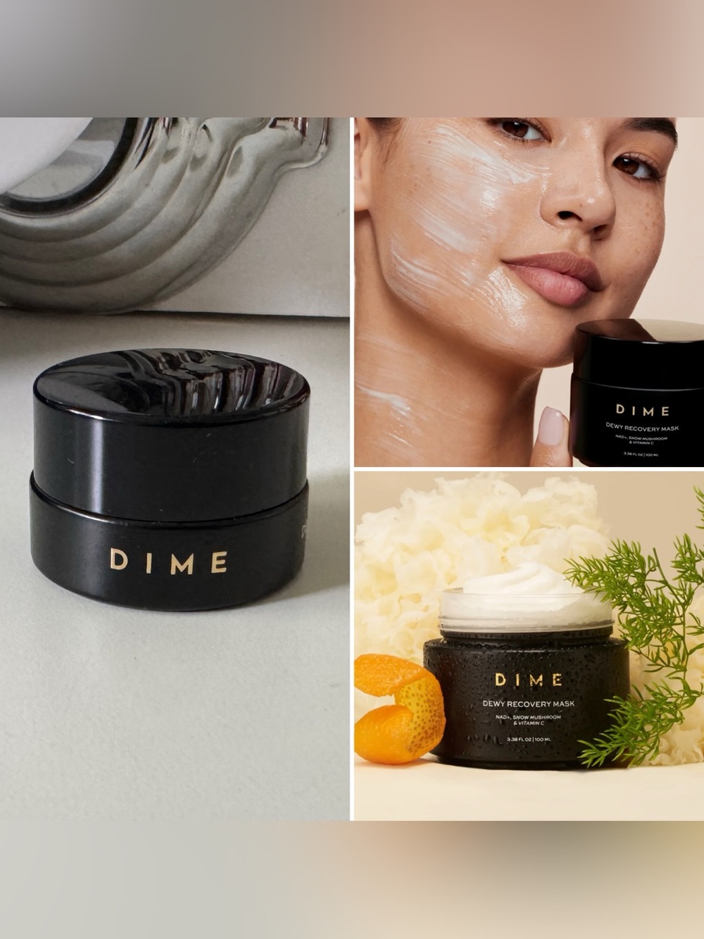 3/$15 Dime Beauty Dewy Recovery Mask Mini Sample Size